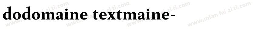 dodomaine textmaine字体转换